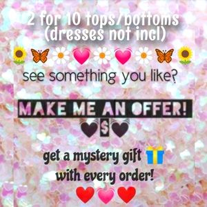 2 for $10 bras/tops/bottoms/